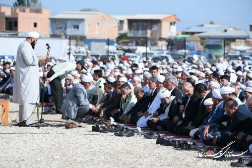 نماز عید سعید قربان در عیدگاه شهرستان ترکمن برگزار شد