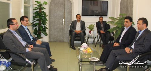 دیدار رئیس سازمان مدیریت و برنامه ریزی استان با مدیرعامل شرکت آبفار گلستان