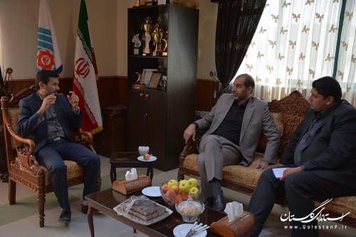 دیدار فرماندار شهرستان گمیشان با مدیرکل آموزش فنی و حرفه ای استان گلستان