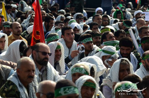 اجتماع 20 هزار نفری مرحله دوم اقتدار عاشورایی بسیج در گرگان برگزار شد