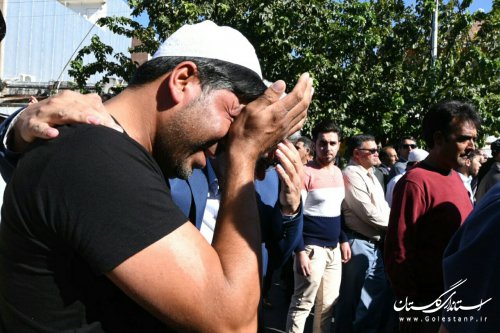 مراسم تشییع پیکر محیط‌بان شهید گلستانی در گنبدکاووس برگزار شد