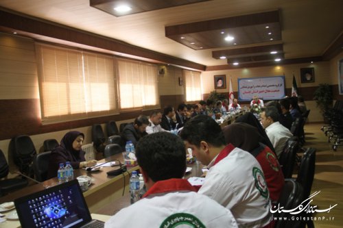 سومين جلسه کارگروه امدادونجات و آموزش همگاني جمعيت هلال احمر گلستان برگزار گرديد