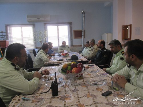 جلسه امنیتی زندان گرگان و نیروی انتظامی با حضور فرماندهان استانی