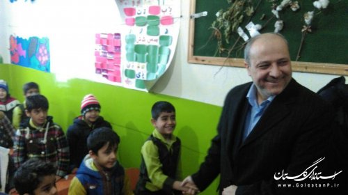 بازدید سرزده استاندار گلستان از مدارس روستاهای گرگان