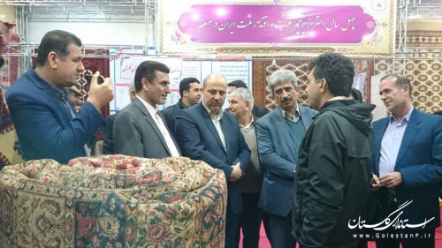بازدید استاندار گلستان از دومین نمایشگاه تخصصی فرش دستباف استان