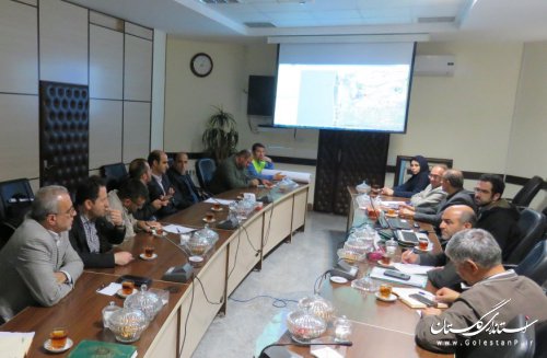 جلسه هماهنگی استفاده از امکانات سازمان جغرافیایی نیروهای مسلح و شرکت آب منطقه ای گلستان برگزار شد