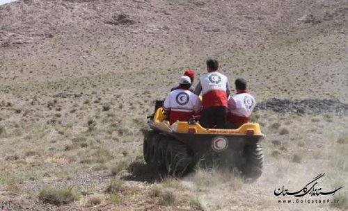 نجات مصدوم ضایعه نخاعی در ارتفاعات محور توسکستان با خودروی امدادی آرگو