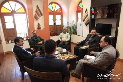 نشست مدیرکل میراث فرهنگی گلستان و مدیرکل حفظ آثار و نشر ارزش‌های دفاع مقدس استان