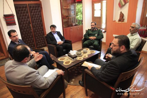 نشست مدیرکل میراث فرهنگی گلستان و مدیرکل حفظ آثار و نشر ارزش‌های دفاع مقدس استان