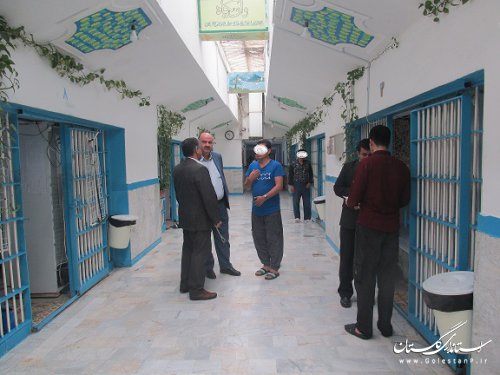 بازدید مدیر کل زندانهای استان گلستان از اماکن مختلف زندان مرکزی گرگان