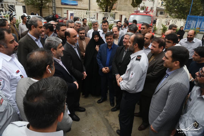 افتتاح ایستگاه شماره 7 سازمان آتش نشانی و خدمات ایمنی شهرداری گرگان 