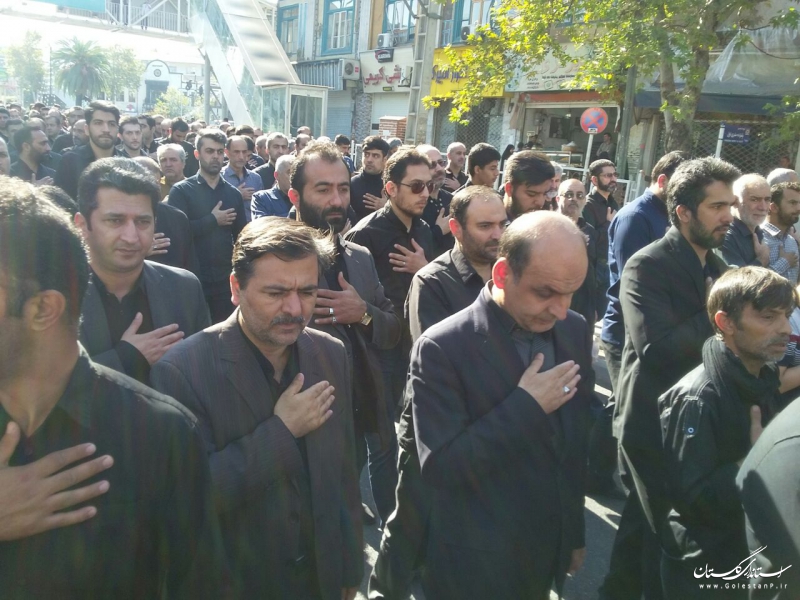 حضور استاندار گلستان در مراسم پیاده روی عزاداران حسینی در روز اربعین در گرگان