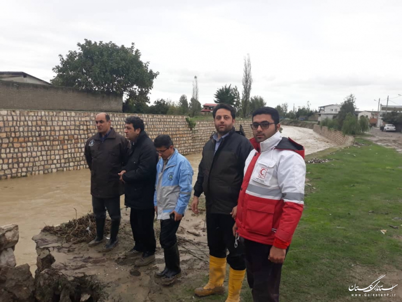 استاندار گلستان از مناطق سیلزده نوکنده بازدید کرد