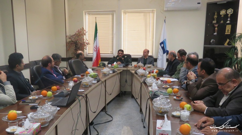 دیدار فرمانده سپاه نینوای گلستان با مدیرعامل و مدیران شرکت آب منطقه ای گلستان