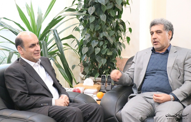 دیدار معاون وزیر امور اقتصادی و دارایی با استاندار گلستان