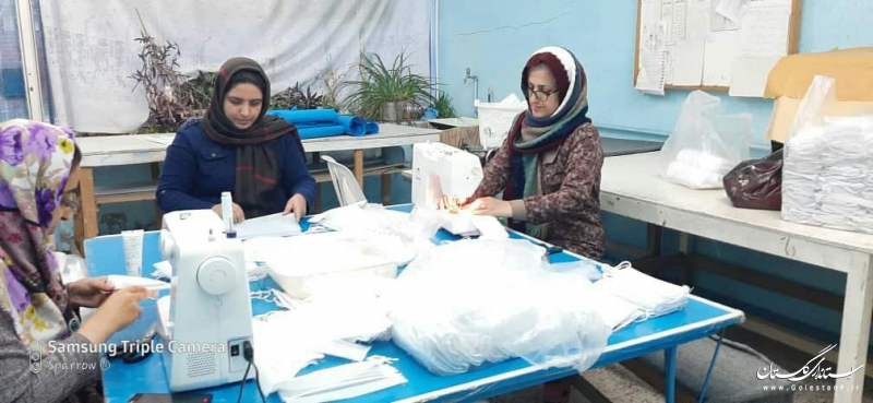 تولید بیش از 65 هزار ماسک و کاور بهداشتی توسط هنرمندان صنایع‌دستی گلستان