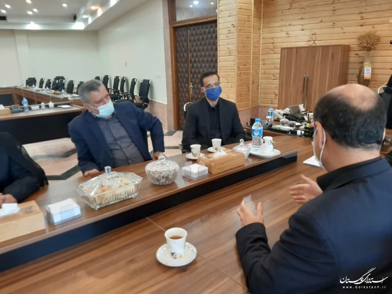 دیدار استاندار گلستان  با رئیس سازمان  اموال و املاک بنیاد مستضعفان