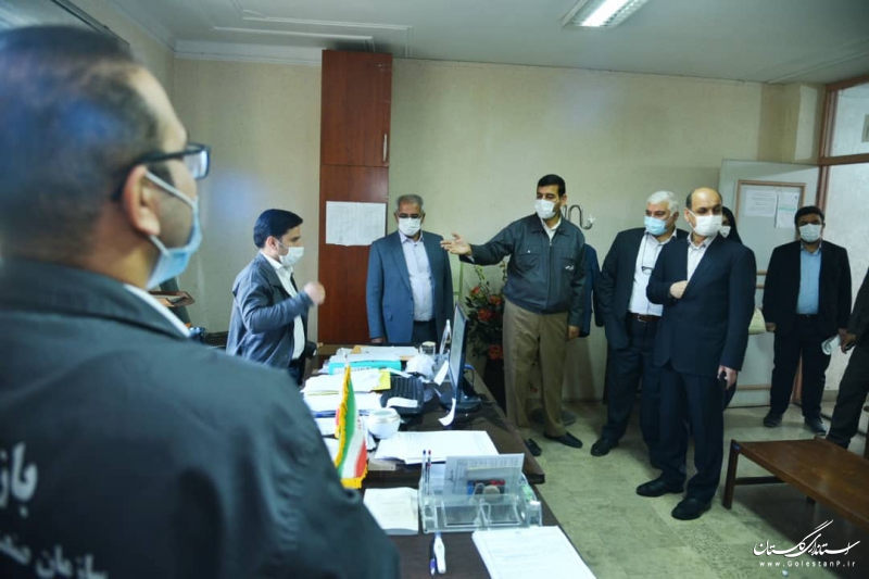 بازدید استاندار گلستان از سازمان صنعت معدن و تجارت استان به مناسبت روز بازرس