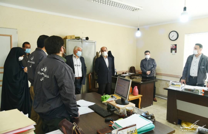 بازدید استاندار گلستان از سازمان صنعت معدن و تجارت استان به مناسبت روز بازرس