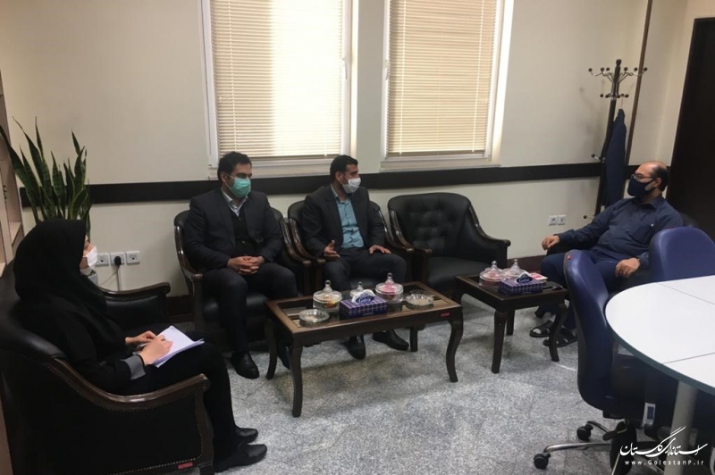 دیدار سرپرست بانک رسالت استان با مدیرعامل شرکت آب منطقه ای