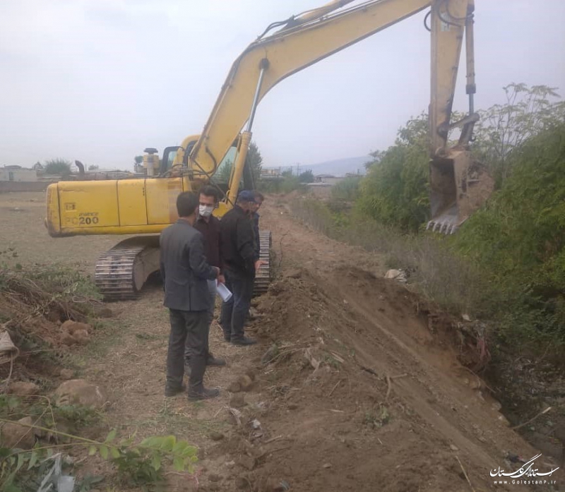 اتمام عملیات لایروبی و ساماندهی رودخانه دارآباد شهرستان گالیکش به طول ۴ کیلومتر