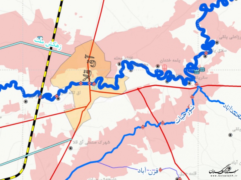 تهیه نقشه های منابع، مجاری و تاسیسات آبی به تفکیک  14 شهرستان استان
