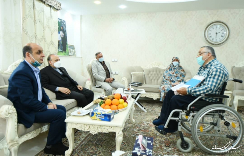 دیدار وزیر ورزش و جوانان و استاندار گلستان با جانبازان گرانقدر هشت سال جنگ تحمیلی
