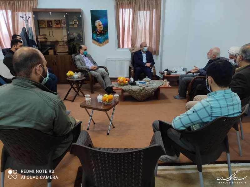 سفر غیر رسمی رییس مجلس به گلستان و دیدار با گروه های جهادی