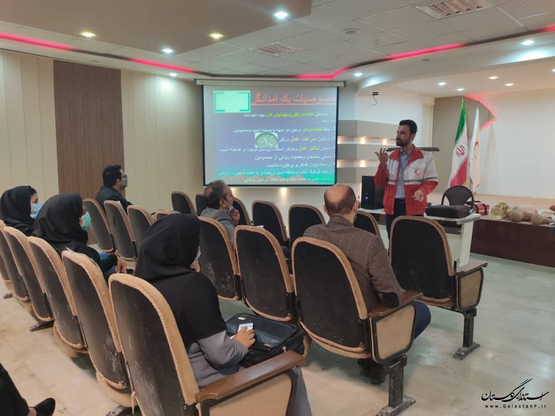 برگزاری دوره آموزشی کمکهای اولیه ویژه خبرنگاران در گلستان