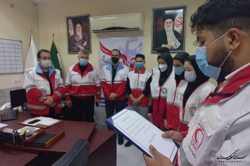 تحلیف ۲۱۵ عضو جوانان به حوزه امداد و نجات در گلستان
