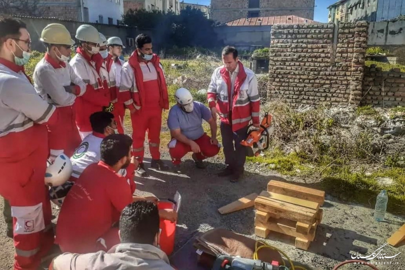 برگزاری دوره تخصصی آوار ویژه نجاتگران شهرستان های کردکوی و آق قلا