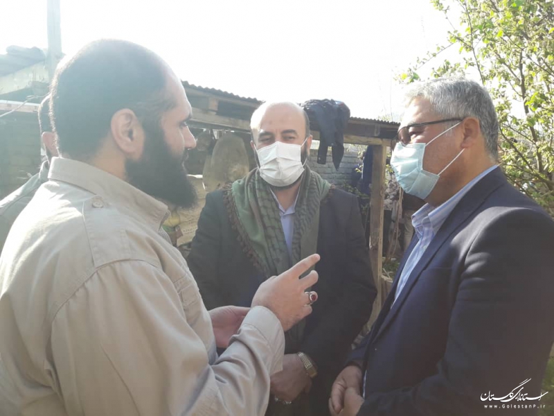 بازدید معاونین استاندار گلستان از قرارگاه اردوگاه جهادی در شهرستان گمیشان