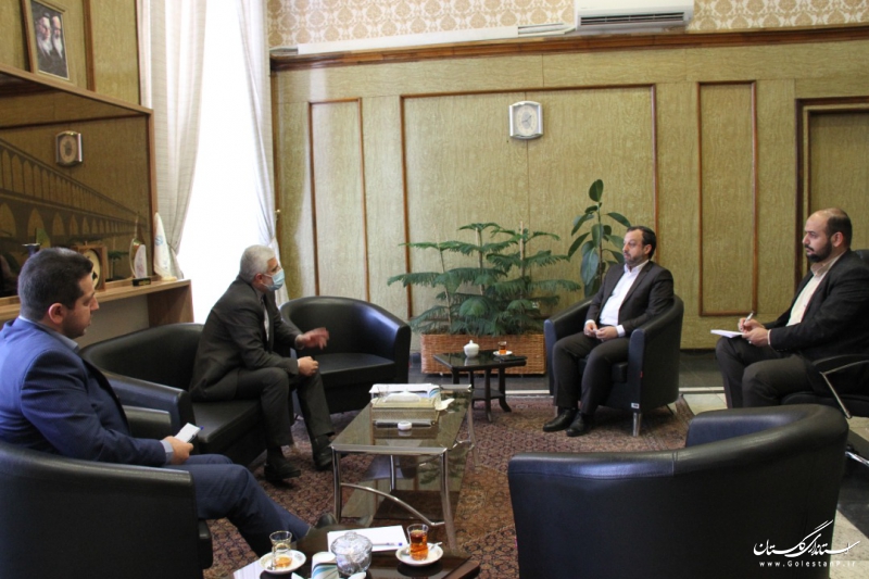 دیدار و تبادل نظر استاندار گلستان با وزیر امور اقتصادی و دارایی