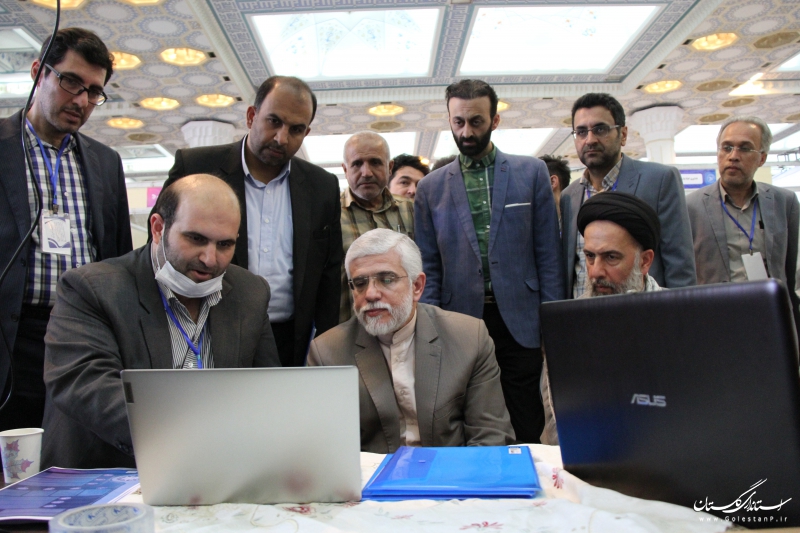 بازدید استاندار گلستان از رویداد ملی گام دوم (رویداد عصر امید) دانشگاه آزاد اسلامی 