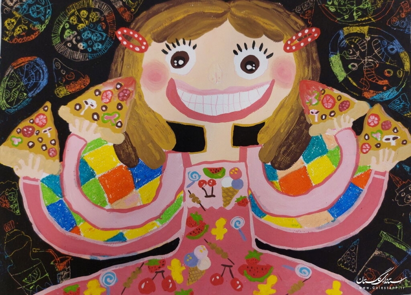 هنرنمایی اعضای کانون پرورش فکری گلستان در مسابقه بین‌المللی نقاشی ژاپن