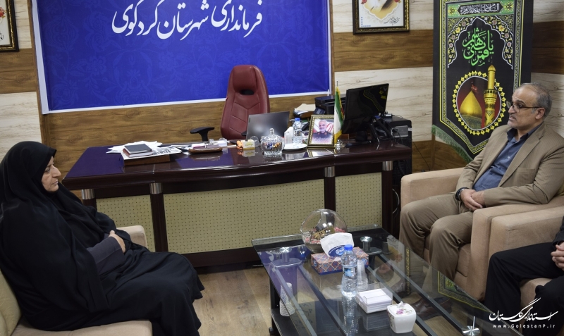 مدیر کل ثبت احوال استان گلستان با فرماندار شهرستان کردکوی دیدار کرد