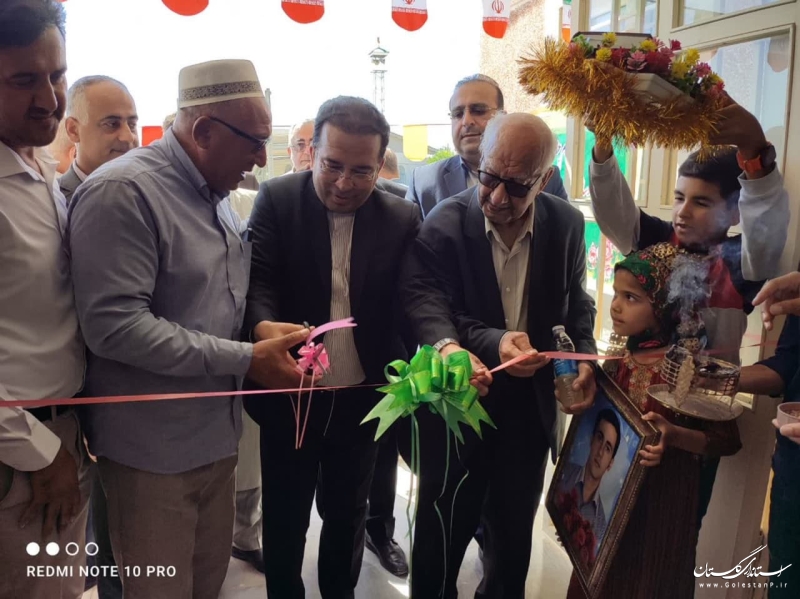افتتاح مدرسه مشارکتی زنده یاد احمد توسلی در آق قلا