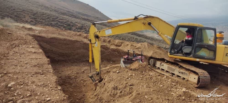 آغاز عملیات اجرایی احداث مخزن ذخیره آب شرب مجتمع کوهستان شهرستان آزادشهر