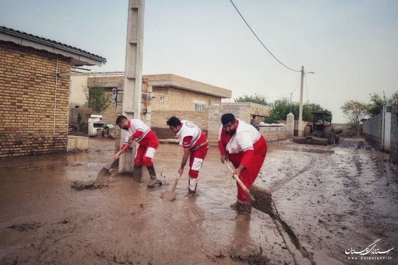 امدادرسانی به بیش از ۱۳۰۰ نفر در سیلاب گلستان