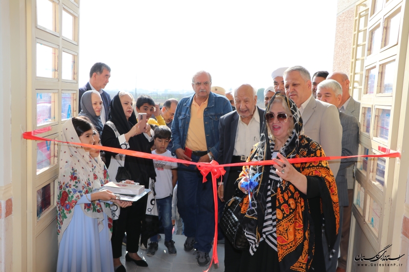 افتتاح فضای آموزشی 3کلاسه در روستای قرنجیک خواجه خان شهرستان گمیشان