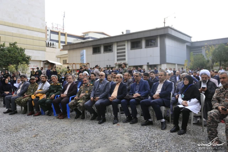 مراسم گرامیداشت قیام ۵آذر گرگان در مرکز آموزشی درمانی ۵ آذر گرگان برگزار شد