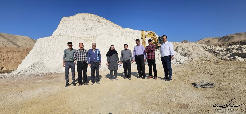 بازدید مشترک کارگروه طرح احیاء و کمیته فنی معادن کشور از معادن صدف کوهی گلستان