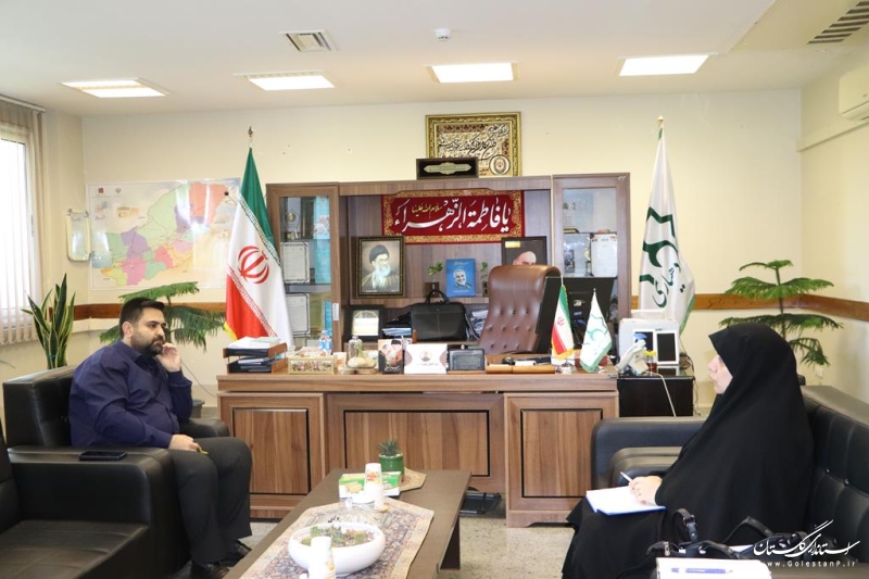 دیدار مدیرکل کانون پرورش فکری با مدیرکل امور روستایی و شوراهای استانداری گلستان