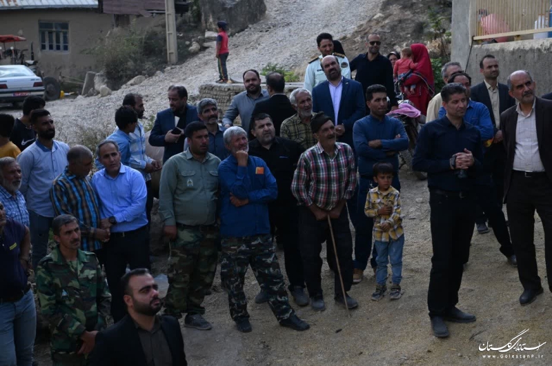 افتتاح فاز اول جاده روستای سیجان گالیکش بعد از ۴۵ سال