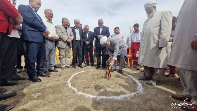 آیین کلنگ زنی پایگاه «سه راهی سارجه کر» گنبدکاووس