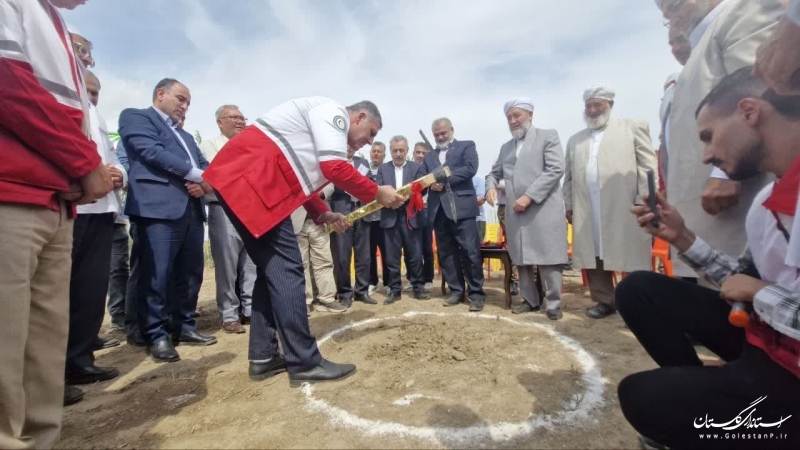 آیین کلنگ زنی پایگاه «سه راهی سارجه کر» گنبدکاووس