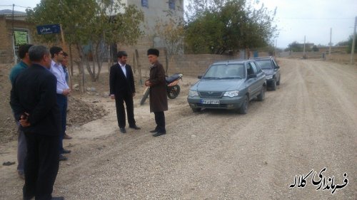 بازدید فرماندار به اتفاق بخشدار پیشکمر از روستای کسر پیشکمر