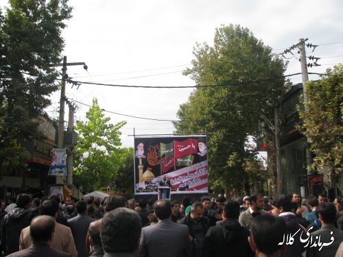 گزارش تصویری از برگزاری مراسم ظهر عاشورا در شهرستان کلاله