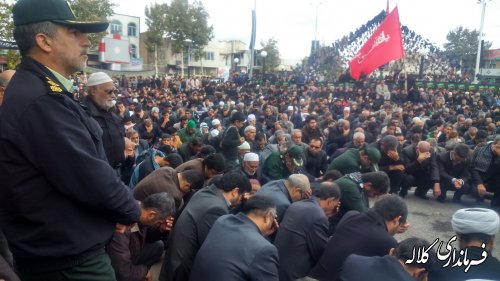 گزارش تصویری از برگزاری مراسم ظهر عاشورا در شهرستان کلاله