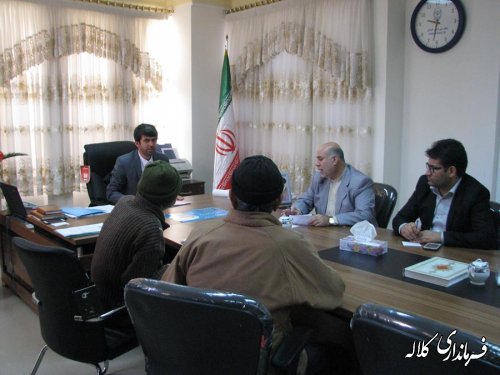 ملاقات عمومی فرماندار کلاله با شهروندان و مراجعه کنندگان